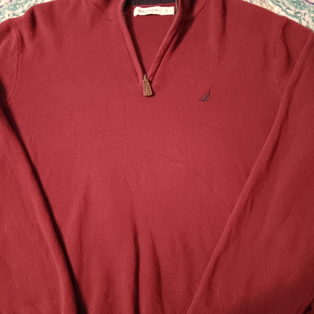 Mens brand new never worn nautical zip up sweater size large